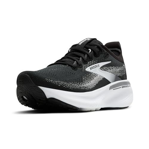 Brooks Womens Adrenaline GTS 25, Black/Grey/White 8 Medium