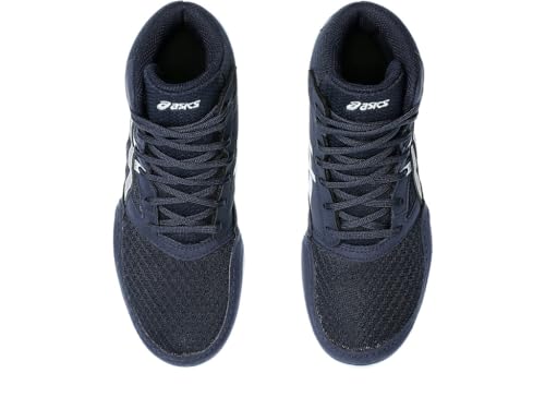 ASICS Kid's Snapdown 4 Grade School Wrestling Shoes, 4.5, Midnight/Cool Grey