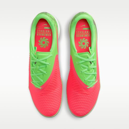 Nike Phantom 6 Low Academy Turf Soccer Shoes (Hot Punch/Green Strike/Black) Size 8.5