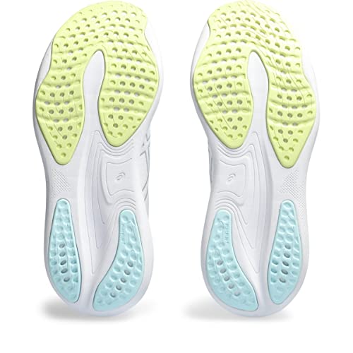 ASICS Women's Gel-Nimbus 25 Running Shoes, 9.5, White/Pure Silver