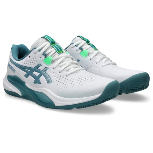 ASICS Men's Gel-Challenger 15 Padel Tennis Shoes, 7, White/Misty Pine