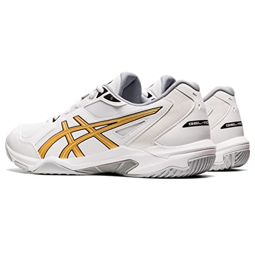 ASICS Gel-Rocket 10 Volleyball Shoe White/Pure Gold 12 D (M)