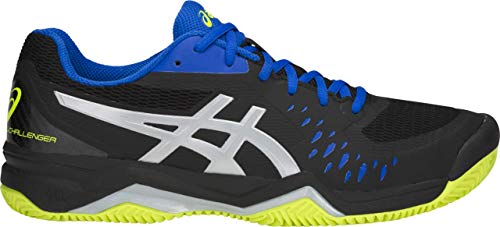ASICS Gel-Challenger 12 Clay Men's Tennis Shoe, Black/Silver, 9 D US