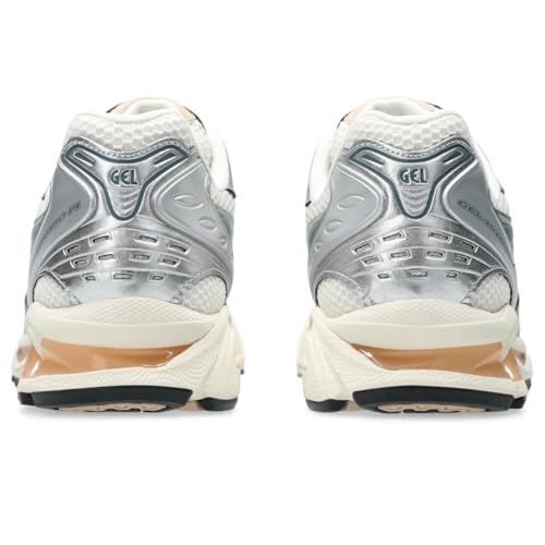 ASICS Unisex Gel-Kayano 14 Unisex Sneakers, Cream/Ironclad, 9.5 US Women/8 US Men