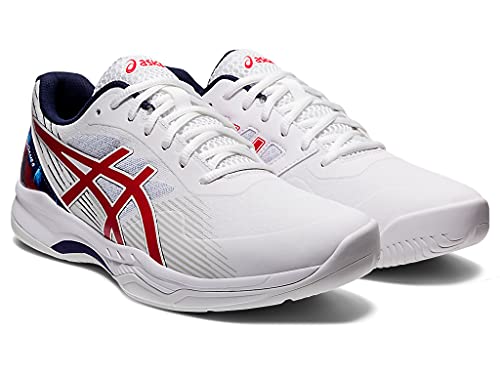 ASICS Men's Gel-Game 8 L.E. Tennis Shoes, 9.5, White/Classic RED