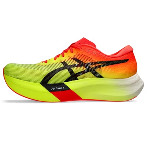 ASICS Unisex METASPEED Sky Running Shoes, 5M / 6.5W, Safety Yellow/Black