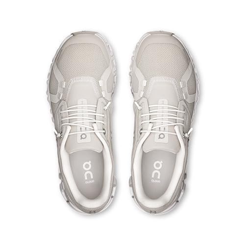 On Women's Cloud 6 Sneakers, Pearl/White, 8 Medium US