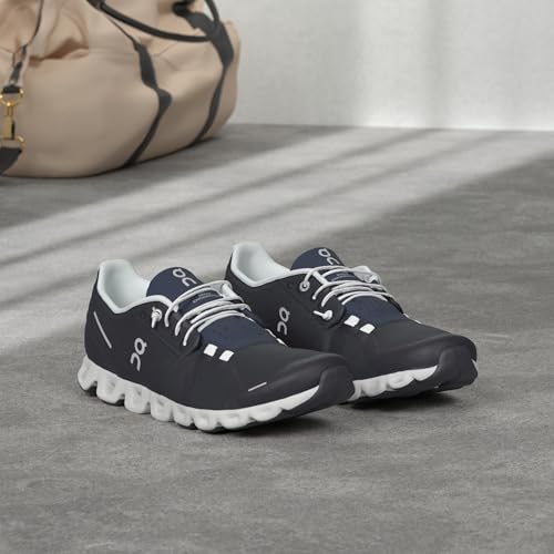 On Men's Cloud 5 Sneakers, Midnight/White, 12 Medium US