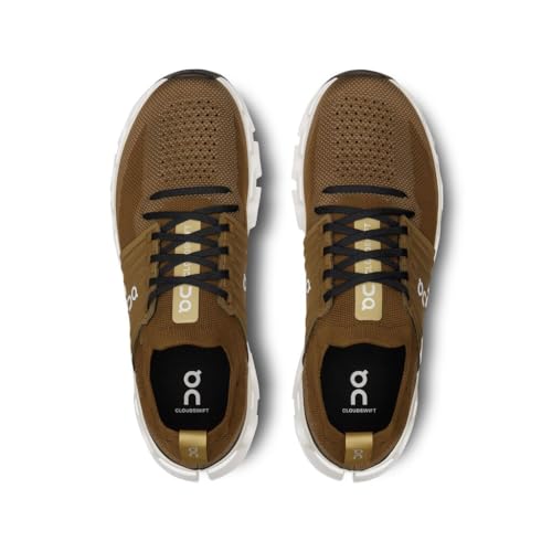 On Men's Cloudswift 3 Sneakers, Hunter | Safari, Green, Brown, 10 Medium US