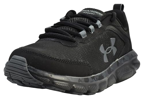 Under Armour Men's Charged Assert 9 Camo, Black/Black/Pitch Gray, 11 US
