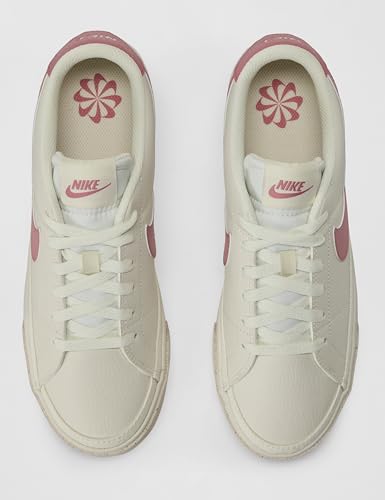 Nike Women's Court Legacy Next Nature Shoes, Pale Ivory/Peony-Chalk, 9
