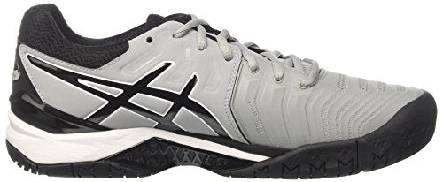 ASICS Gel-Resolution 7 Mens Tennis Shoes E701Y Sneakers Shoes (UK 6 US 7 EU 40, mid Grey Black White 9690)