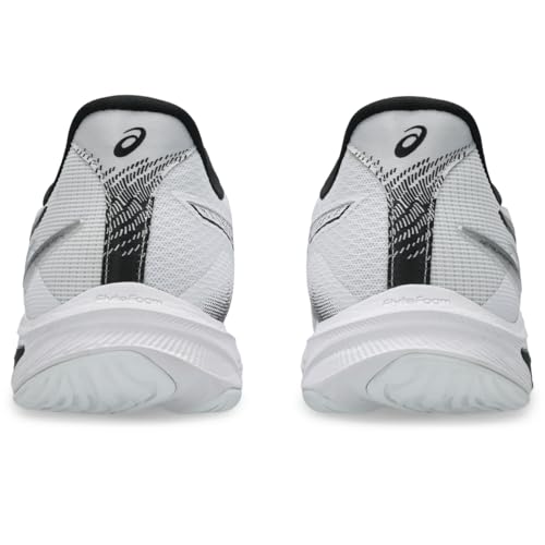 ASICS Men's Netburner Ballistic FlyteFoam 4 Volleyball Shoes, 14, White/Black
