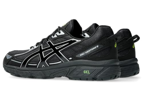 ASICS Unisex Gel-Venture 6Sneakers, Black Lime Zest, 8 UK