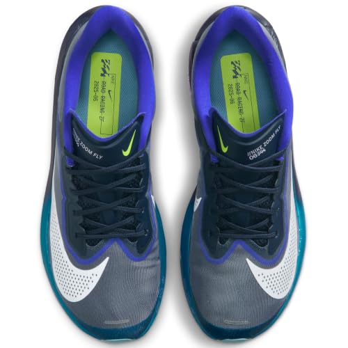 Nike Zoom Fly 6 Men's Road Racing Shoes (Obsidian/Persian Violet/Volt/White) Size 7