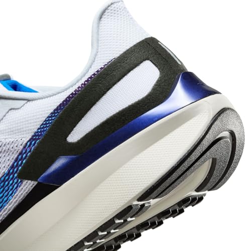 Nike Structure 25 Men's Road Running Shoes (HV5222-100, White/Black/Sail/Photo Blue) Size 11.5