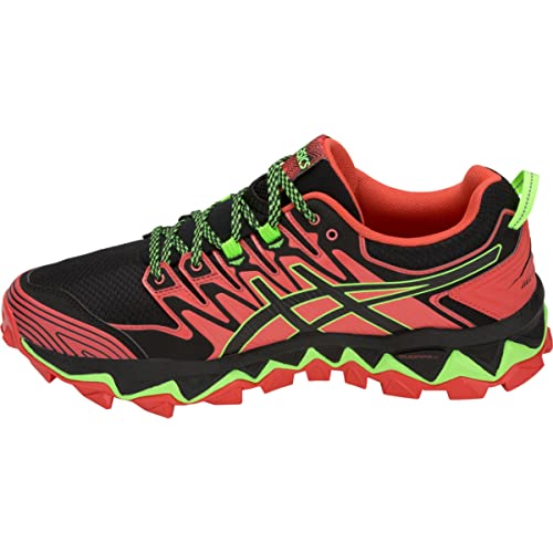 ASICS Men's Gel-Fujitrabuco 7 Running Shoes, 7.5, RED Snapper/Black