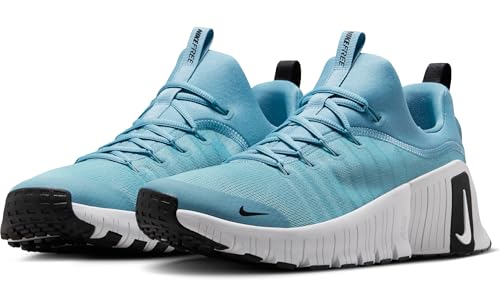 Nike Free Metcon 6 Men's Workout Shoes (FJ7127-400, Denim Turquoise/Black/Vast Grey/White) Size 11