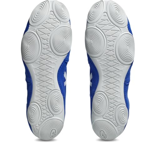 ASICS Men's Snapdown 4 Wrestling Shoes, 8.5, NEON Blue/White