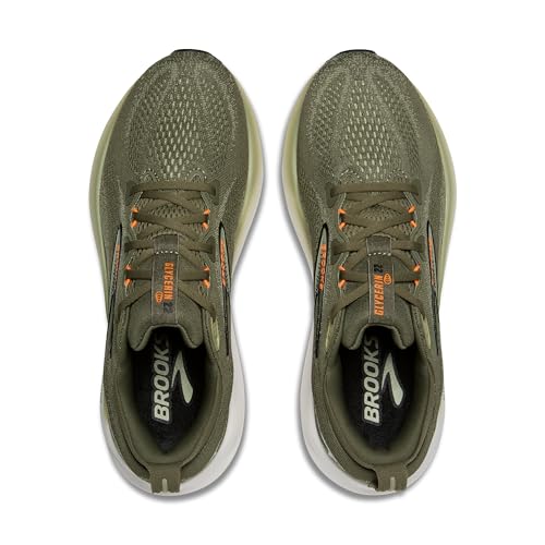 Brooks Men’s Glycerin 22 Neutral Running Shoe - Dusty Olive/Tea/Orange - 10.5 Medium