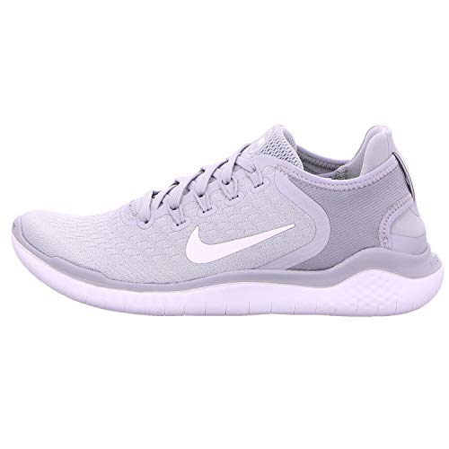 Nike Womens Flex 2017 Rn Low Top Slip On Running, Wolf Grey/White/Volt, Size 7.5
