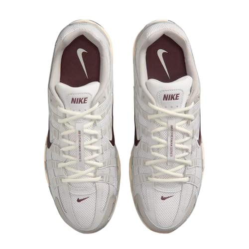 Nike P-6000 Shoes (College Grey/Vast Grey/Coconut Milk/Burgundy Crush) Size 8.5