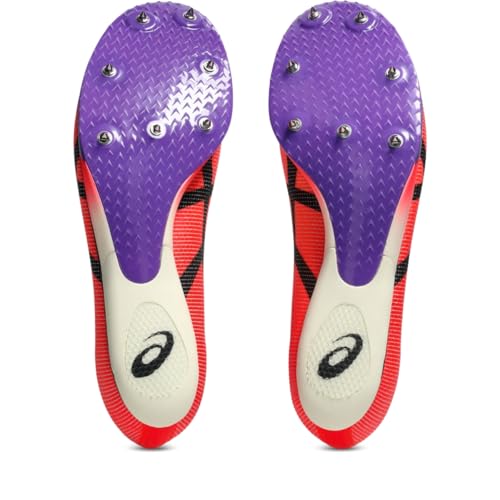 ASICS Unisex METASPEED SP 2 Track & Field, 8.5M / 10W, Flash RED/Black