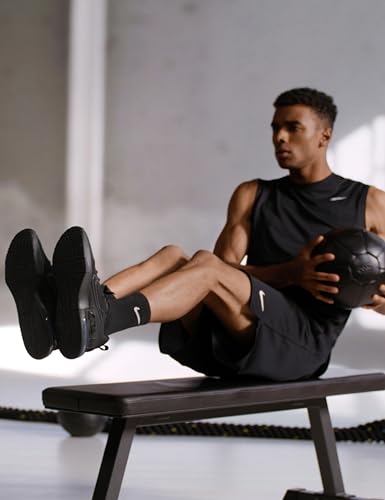 Nike Men's Air Max Alpha Trainer 6 Workout Shoes, Black/Anthracite-Black, 10