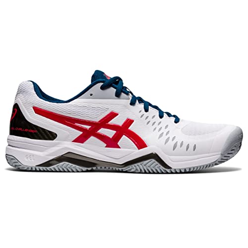 ASICS Gel-Challenger 12 Clay Tennis Shoe White/Classic Red 7 D (M)