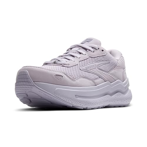 Brooks Women’s Ghost Max Suede/Leather Neutral Running & Walking Shoe - Lilac/Lavender - 8.5 Medium