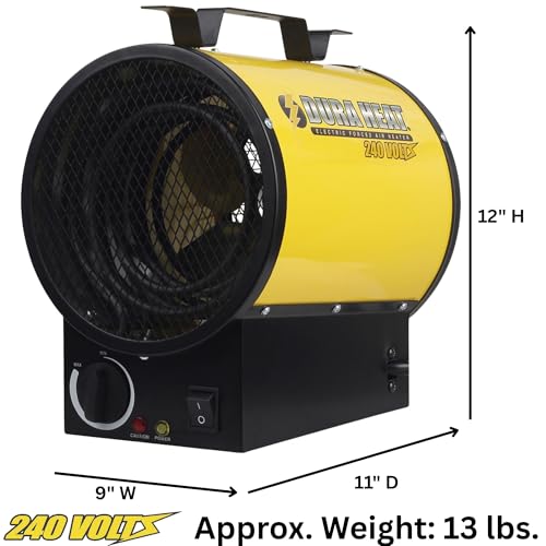 Dura Heat 240V Electric Space Heater for Garage, 3750W, 12800 BTU - EUH4000