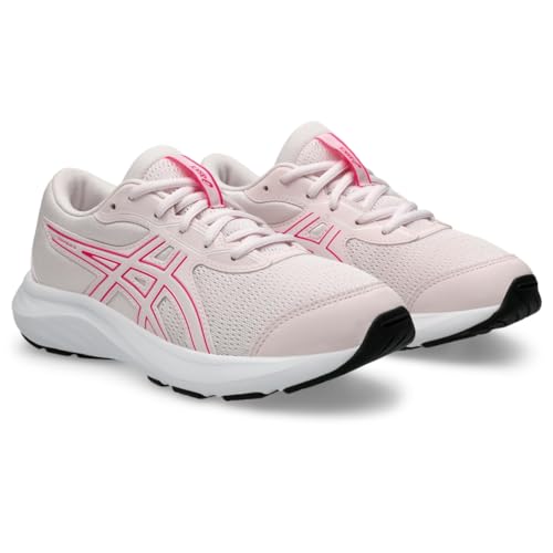 ASICS Kid's Contend 9 Grade School Running Shoes, 4.5, Pale Pink/White