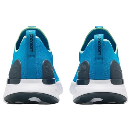 Nike React Phantom Run Flyknit 2 Men's Road Running Shoes (CJ0277-402, Blue Orbit/Vapor Green/Deep Ocean/Blue Orbit) Size 8