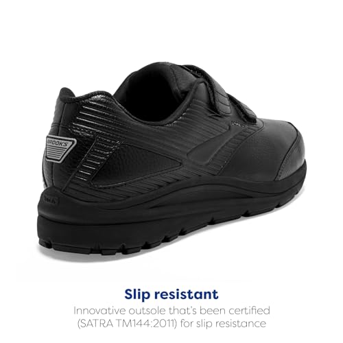 Brooks Addiction Walker V-Strap 2 Women's Walking Shoe - Black/Black - 9