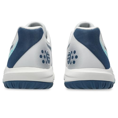 ASICS Men's Gel-Dedicate 9 Pickleball Tennis Shoes, 10, Concrete/MAKO Blue