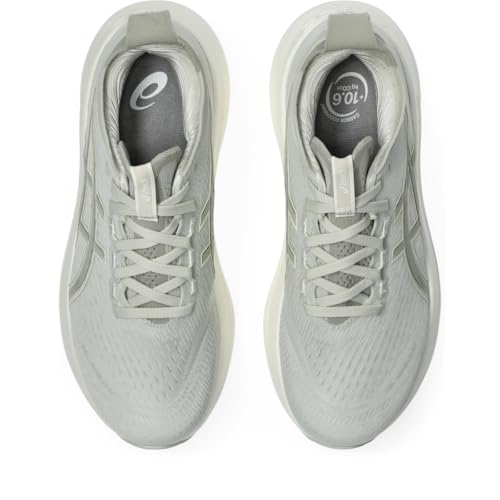ASICS Women's Gel-Nimbus 27 Running Shoes, 8.5, Lake Grey/White SAGE