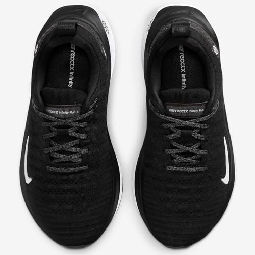 Nike InfinityRN 4 Women's Road Running Shoes (Extra Wide) (FN0880-001, Black/Dark Grey/White) Size 7