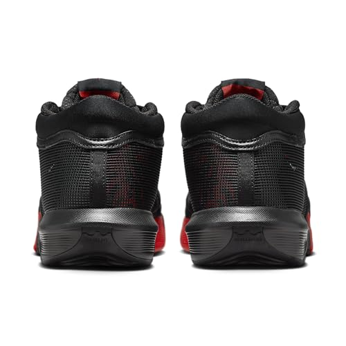 Nike Men's Lebron Witness VIII Basketball Shoes, Black Red 005, 10.5 US