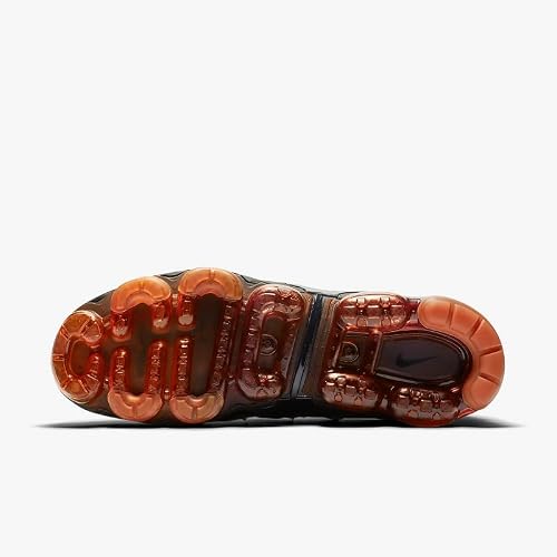 Nike Men's Air Vapormax Plus Sneaker, Black Lt Smoke Grey Magma Orange, 12