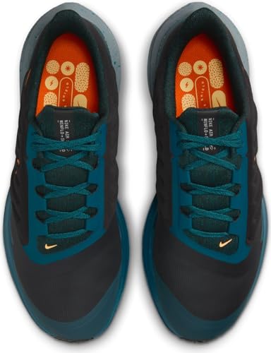 Nike Air Winflo Shield Lowman, Black Safety Orange Geode Teal, 9 US