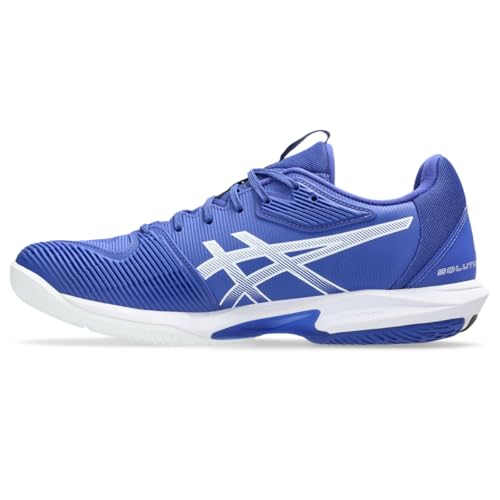 ASICS Men's Solution Speed FlyteFoam 3 Tennis Shoes, 14, Dark Cobalt/White