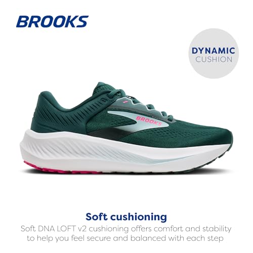 Brooks Women’s Anthem 8 Neutral Running Shoe - Atlantic Deep/Skyway/Pink - 7.5 Medium