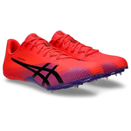 ASICS Unisex Hypersprint 8 Track & Field Shoes, 8M / 9.5W, Flash RED/Black