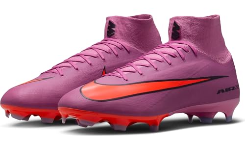 Nike Mens Mercurial Superfly 10 Club High Top Firm Ground Football Boots, Magic Flamingo Black Total Crimson, 9