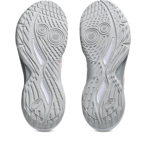 ASICS Women's Gel-Tactic 13 Volleyball Shoes, 8.5, White/Vivid Coral