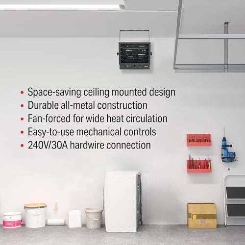 Mr. Heater 5,000/4,000/3,000W 240V Ceiling Mount Garage Utility Heater