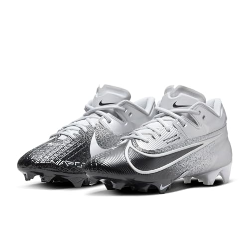 Nike Vapor Edge Elite 360 2 DA5457-100 White-Pure Platinum-Metallic Silver Men's Football Cleats 12 US