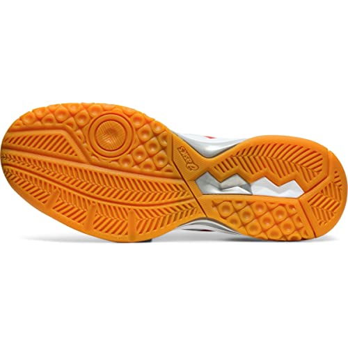 ASICS Gel-Rocket 9 Women's Volleyball Shoes, White/Classic Red, 11 M US
