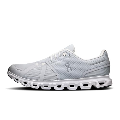 On Men's Cloud 6 Sneakers, Glacier | White, 9 Medium US