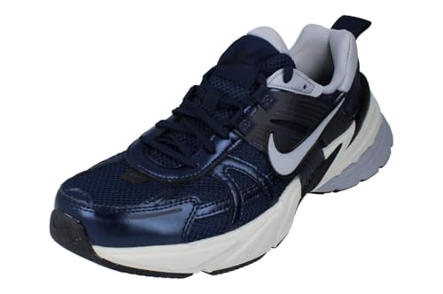 Nike V2K Run Shoes (HJ4497-400, Obsidian/Thunder Blue/Wolf Grey) Size 10